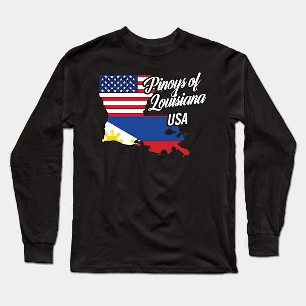 Filipinos of Louisiana Design for Proud Fil-Ams Long Sleeve T-Shirt by c1337s